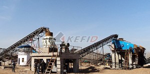 200TPH granite crushing production line process